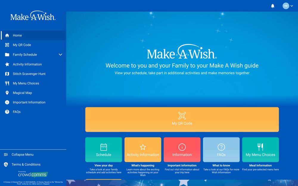 Make-A-Wish UK platform