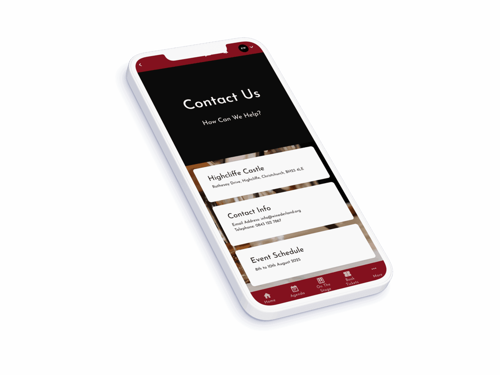 South Coast Wine Festival platform