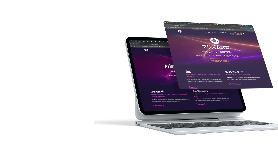 Event registration available in all languages