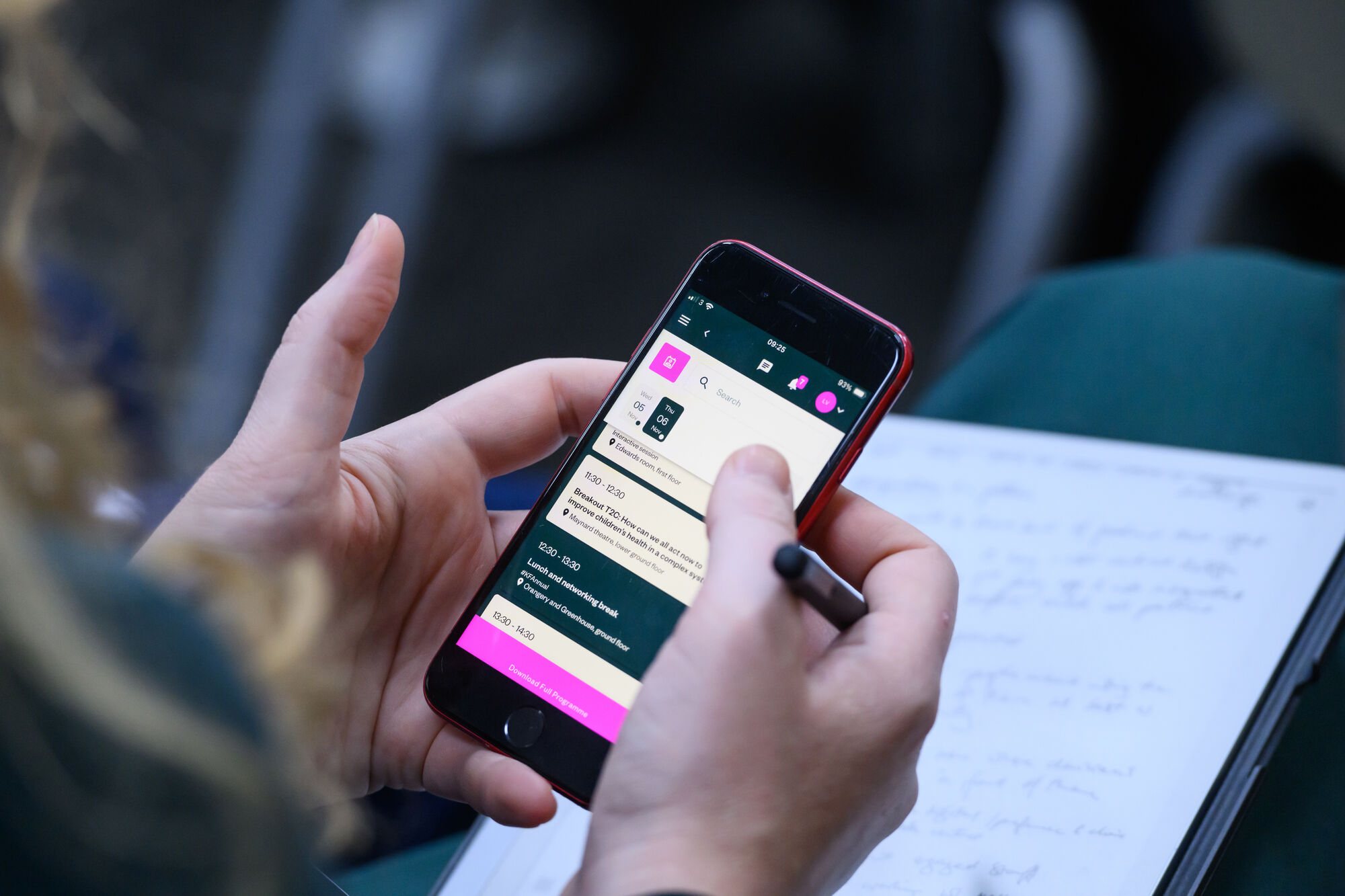 The Kings Fund mobile event app