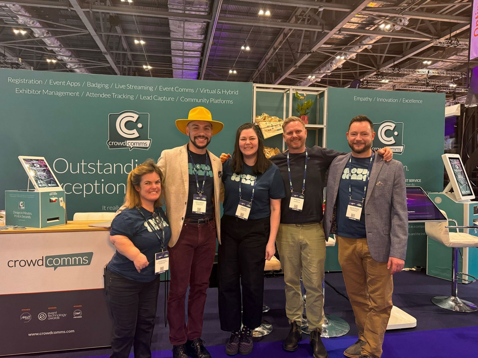 The CrowdComms team supporting enterprise