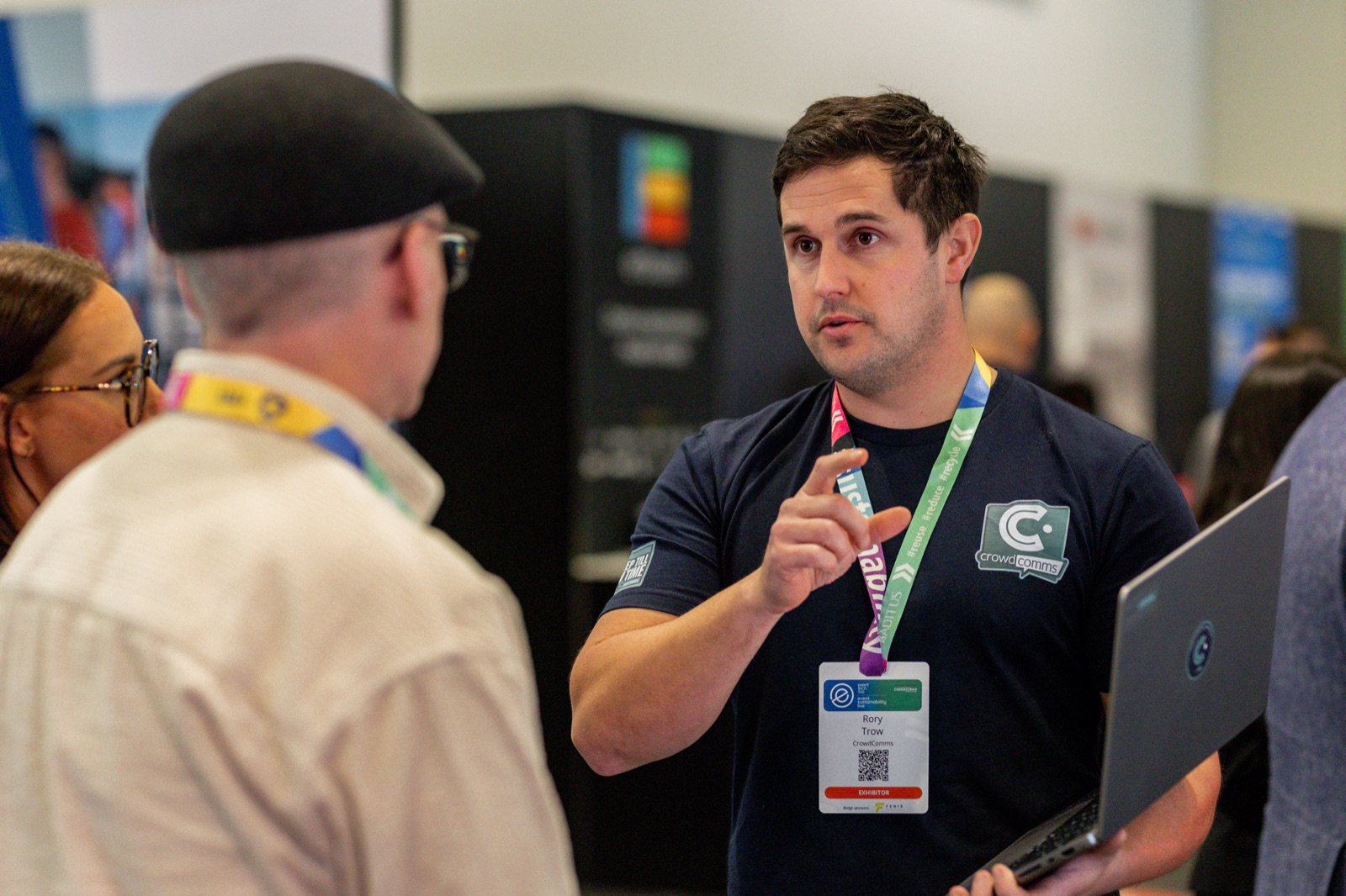 The CrowdComms team supporting onsite support