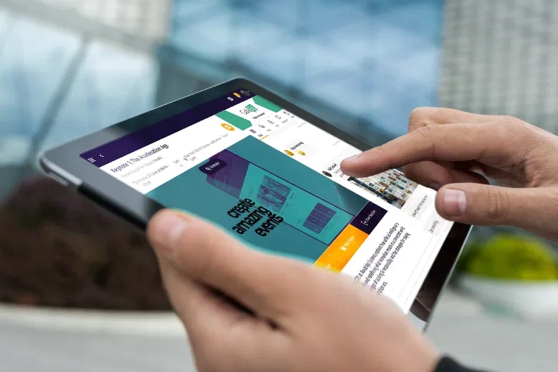 Live polling and networking on a phone during the event