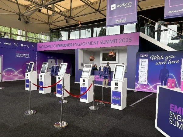 A branded on-site kiosk
