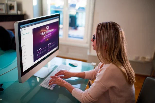 A branded confirmation email on a laptop