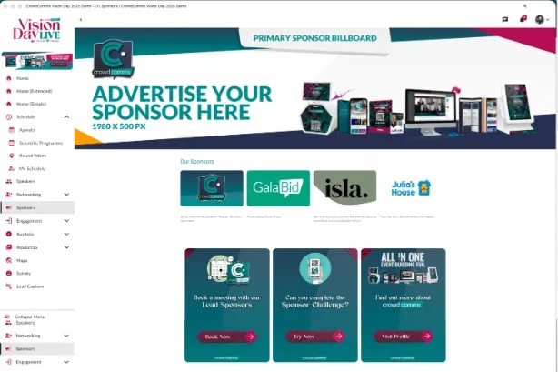 Banner placements across web and app