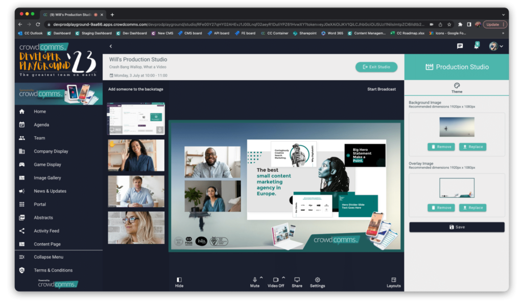 CrowdComms Production Studio Elevate your Virtual Events, relevance of virtual events