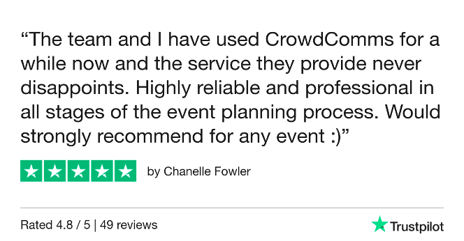 CrowdComms Customer Service Testimonial