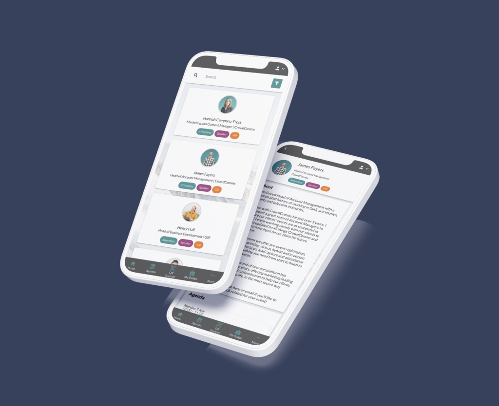 Event App, Mobile App, Speaker Profile, Virtual Events