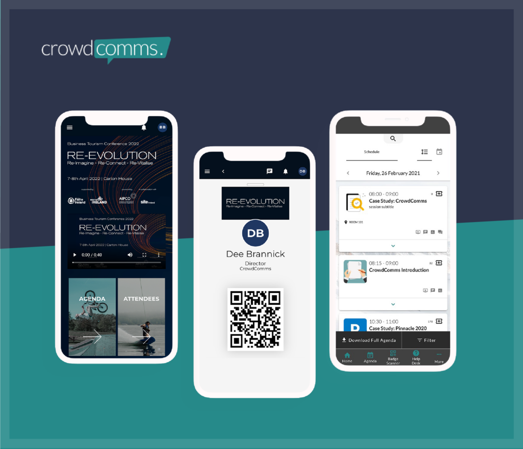 Event App, Badge Scanner, Mobile App, CrowdComms, Event Tech,