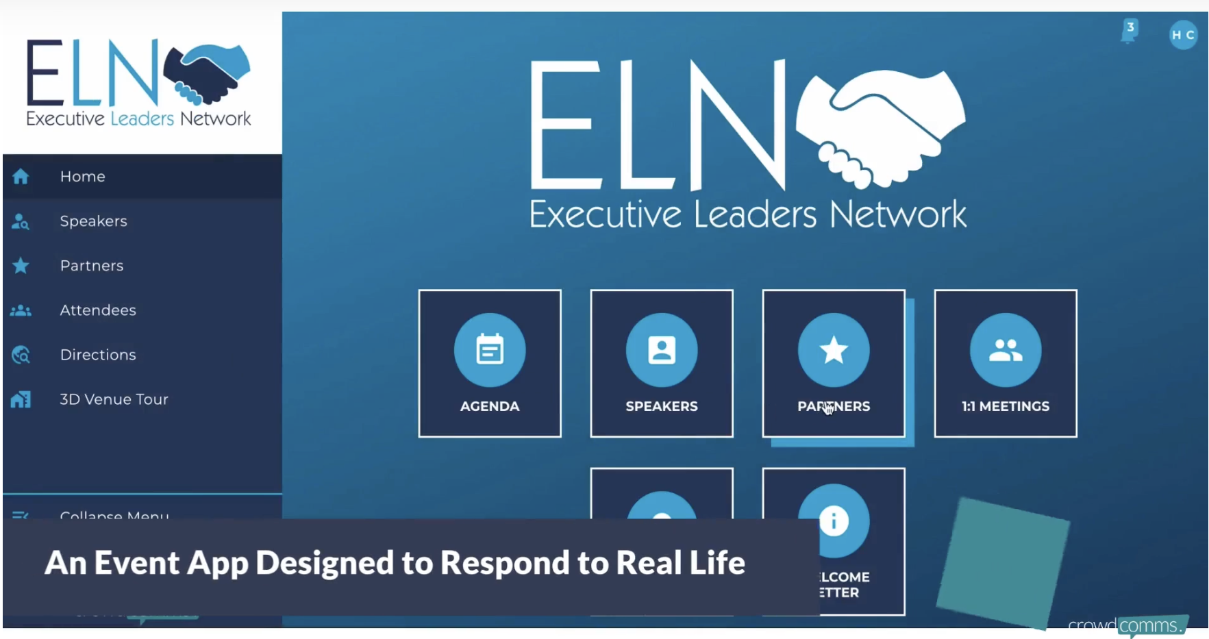 Executive Leaders Network, Event App, Event Platform, CrowdComms Event Tech, Case Study