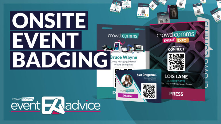 successful onsite event badging, event badging