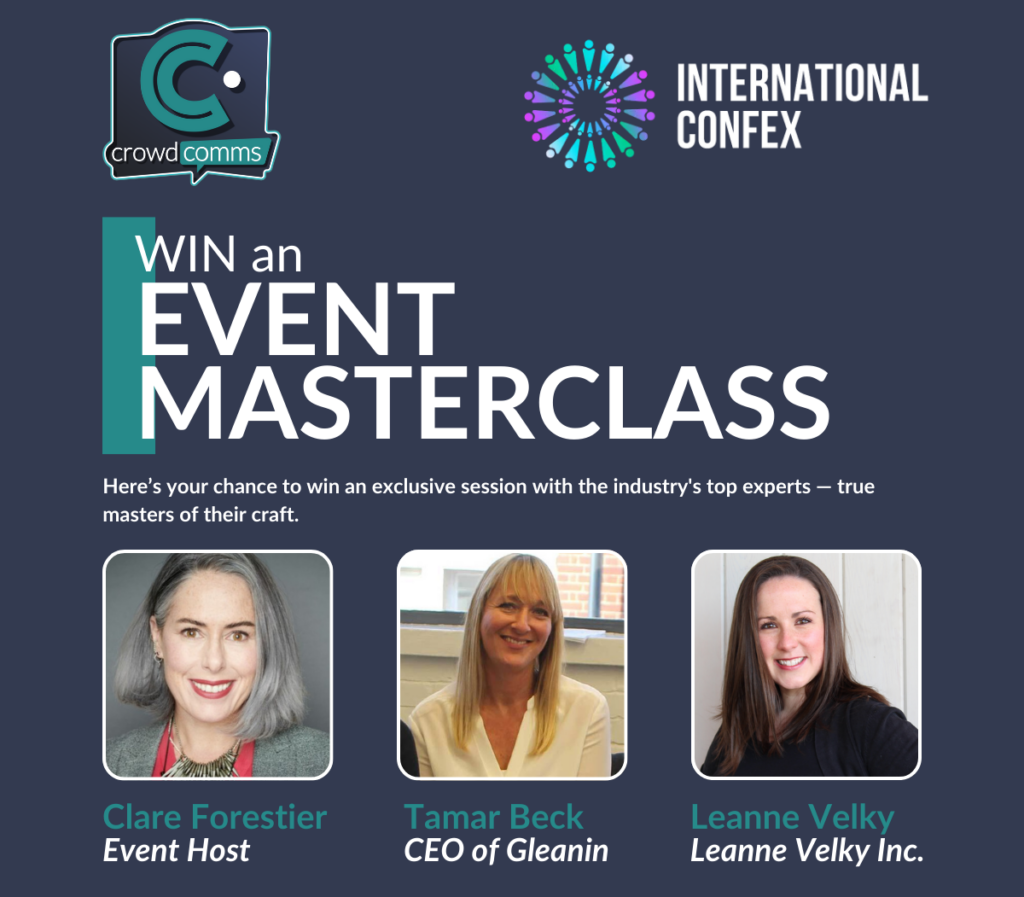 Confex 2025, International Confex, CrowdComms, Event Masters, Portal of Prizes, Event Tech, Event Profs, Events