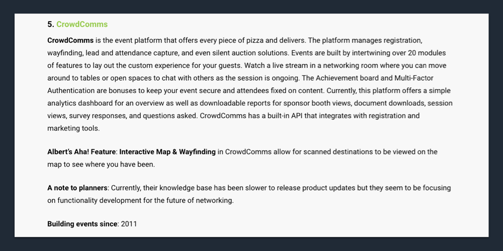 CrowdComms review by Endless Events
