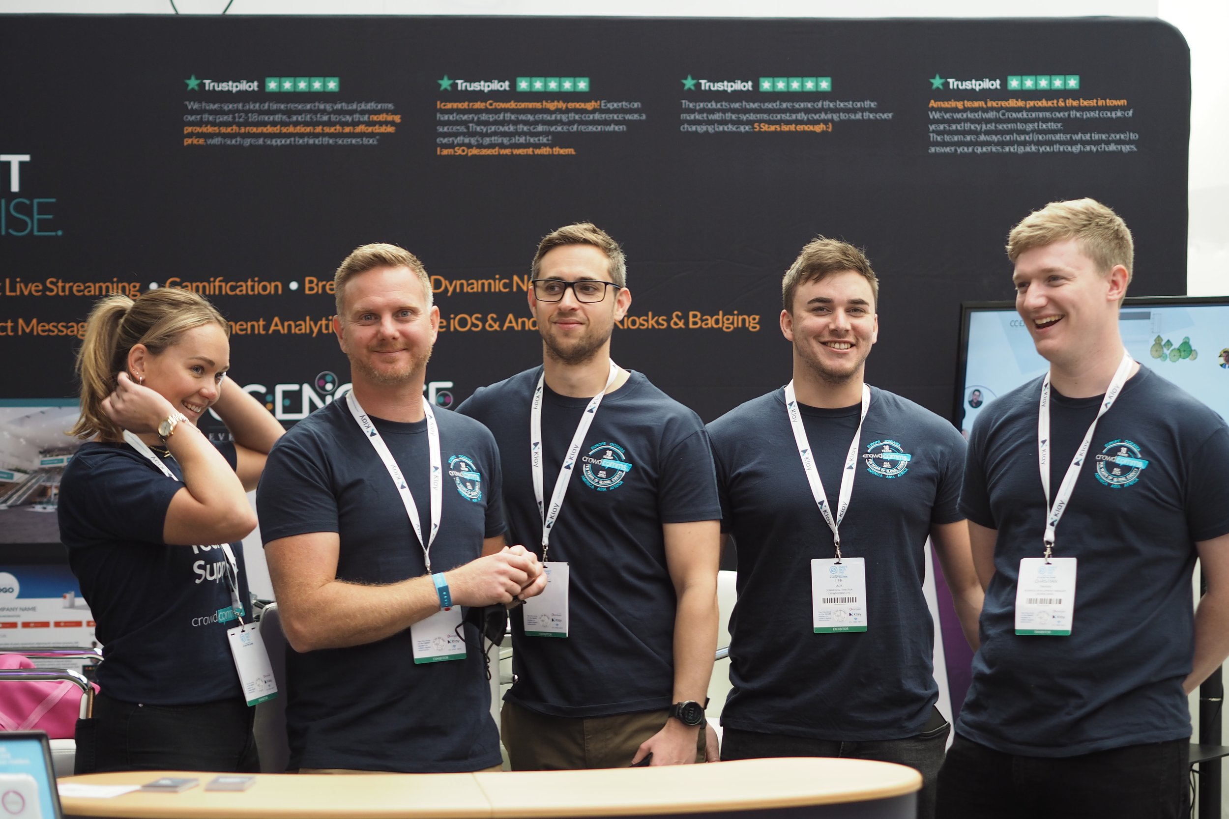 CrowdComms team photo at ETL21