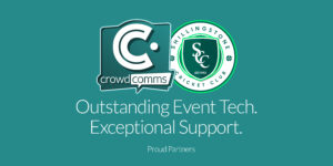 CrowdComms, Community Service, Sponsorship, Shillingstone Cricket Club, Event Tech Solutions, Kumar Sangakkara
