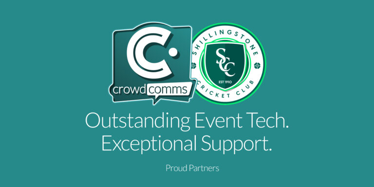 CrowdComms, Community Service, Sponsorship, Shillingstone Cricket Club, Event Tech Solutions, Kumar Sangakkara