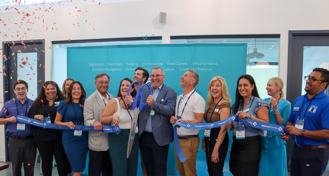US Office Opening, Ribbon Cutting, Grand Opening US CrowdComms, Event Tech, Event Profs
