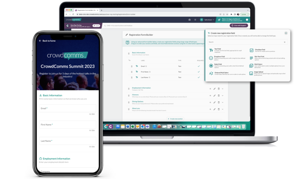 Reg Form, Registration Form, Reg Form Builder, Event Reg Form