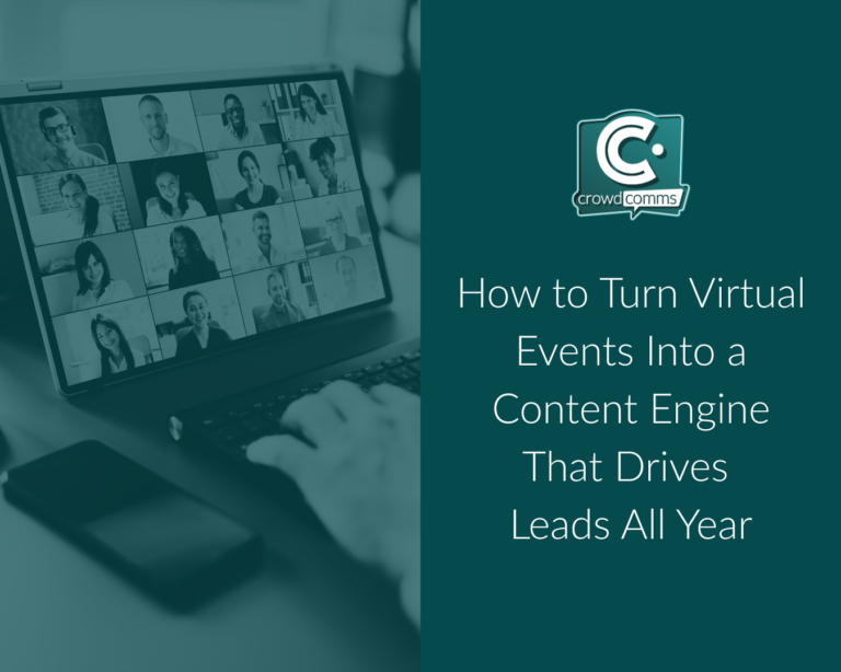Virtual Events, Event Tech, CrowdComms Blog, Event Profs